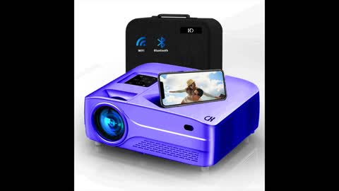 Review: Native 1080P Projector with WiFi Bluetooth,XINDA Room/Outdoor 400 ANSI Lumen Projector,...