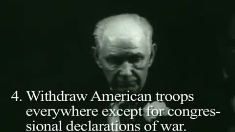 Robert Welch Speech Predicting Insider plans to Destroy America