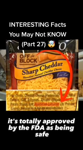 Wood chippings In Packaged (Industrial) Cheese! You decide