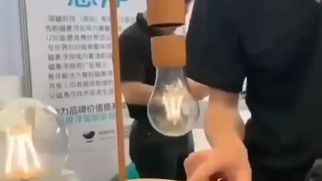 Demonstration of the perfect combination of magnetic levitation and electromagnetic induction.