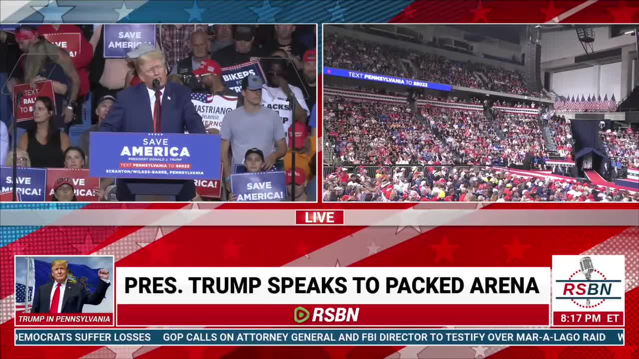 President Donald Trump Rally in Wilkes-Barre, PA- September 3, 2022