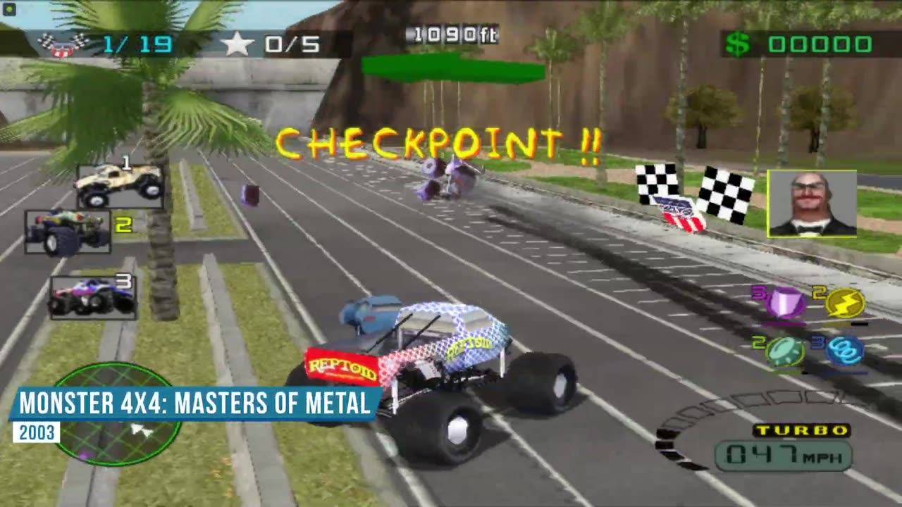 Evolution of REPTOID MONSTER TRUCK in Monster Jam and Monster Truck Games