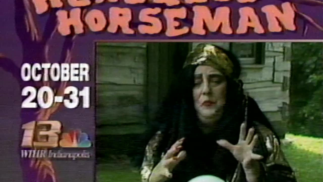 October 9, 1993 - WTHR Bumper for Headless Horseman at Conner Prairie