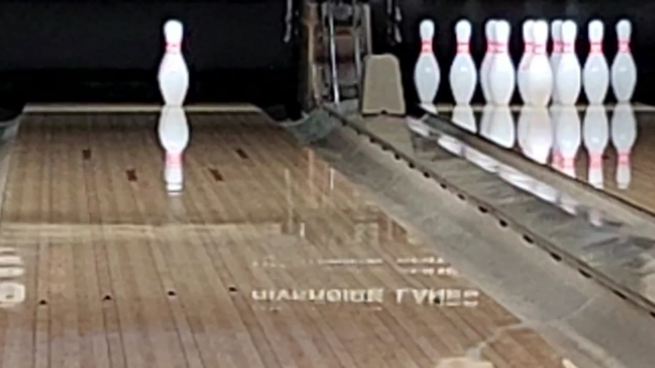 Bowling from 8/4/2024, Does this count as a trick shot?