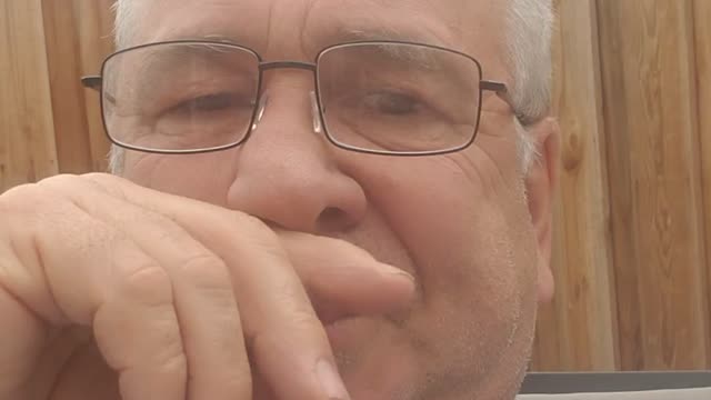 Video of old man talking about things