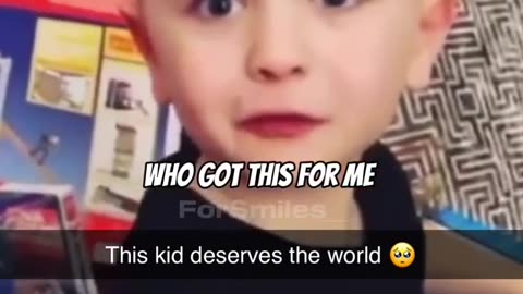 This kid deserves the world