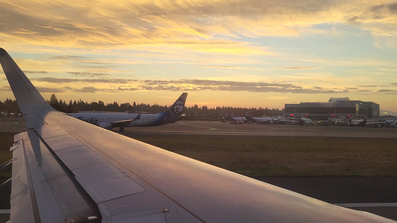 Taking Off From SeaTac at Dawn