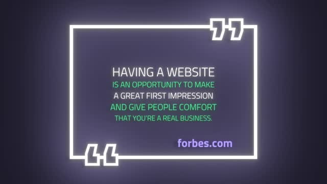 Having a website