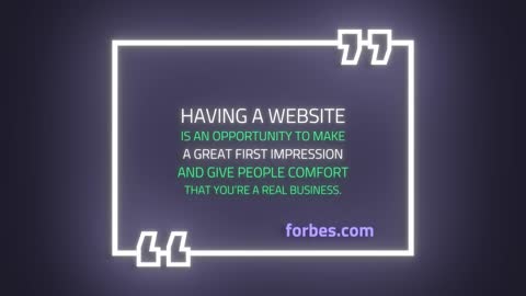 Having a website