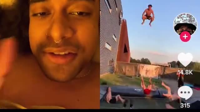 Being able to do stunts- such as on a trampoline- is white supremacy 🤡