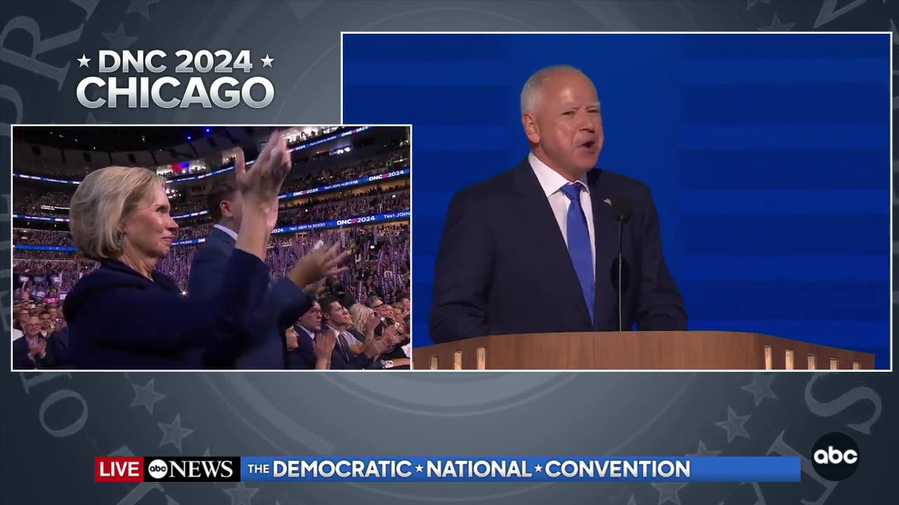 Walz says 'never underestimate' a teacher during DNC speech