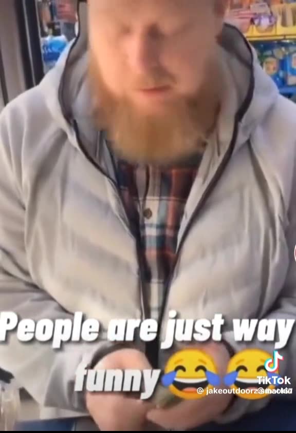 people at the gas station