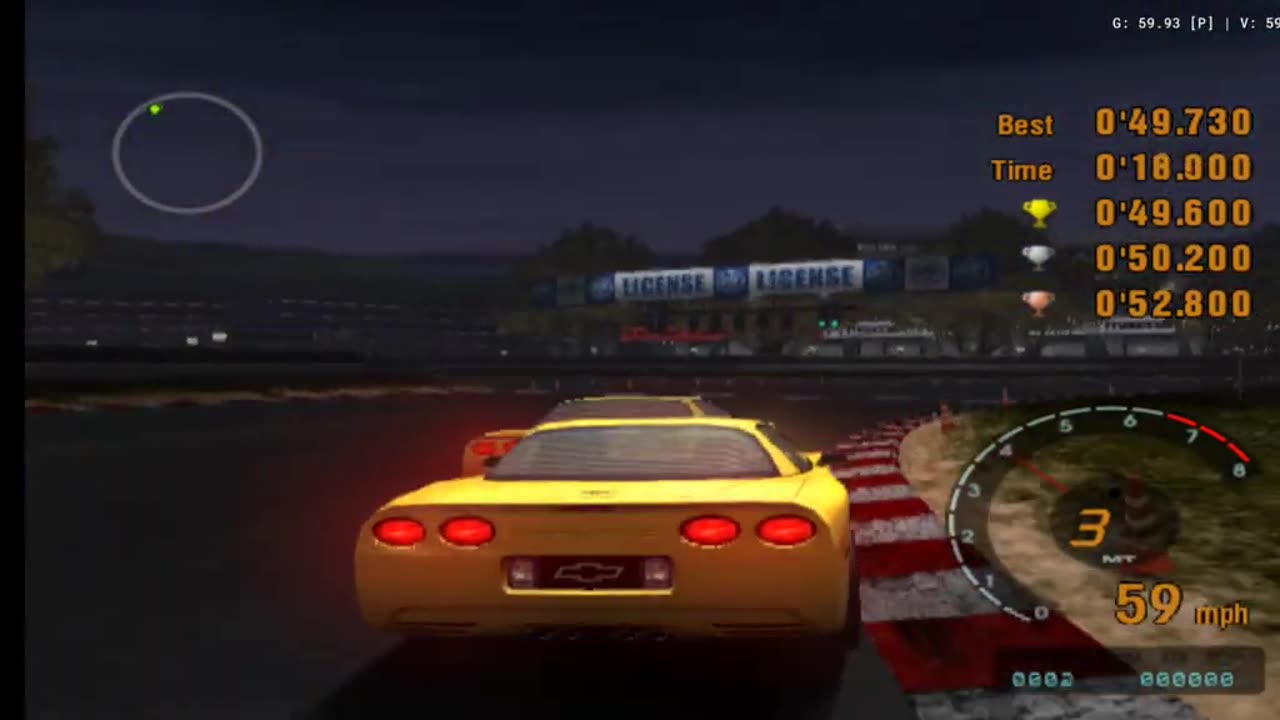 Gran Turismo 3 - License Test IB-1 Gameplay(AetherSX2 HD)