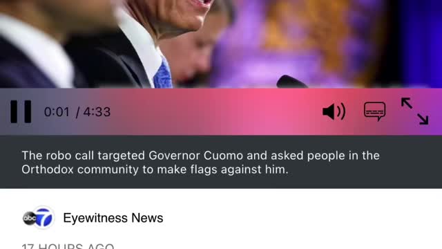 Governor Cuomo using dirty trick on Jewish community