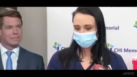 Alternate camera + hot mic captures the real reason for vaccine nurse’s faint. TKO.