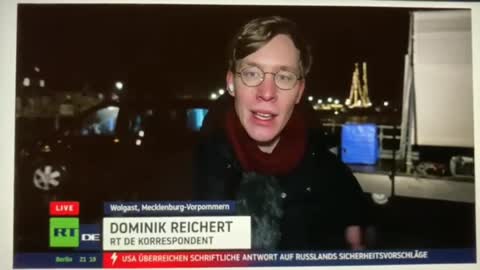 Russia Today berichtet über Wolgast vom 26. Januar 2022