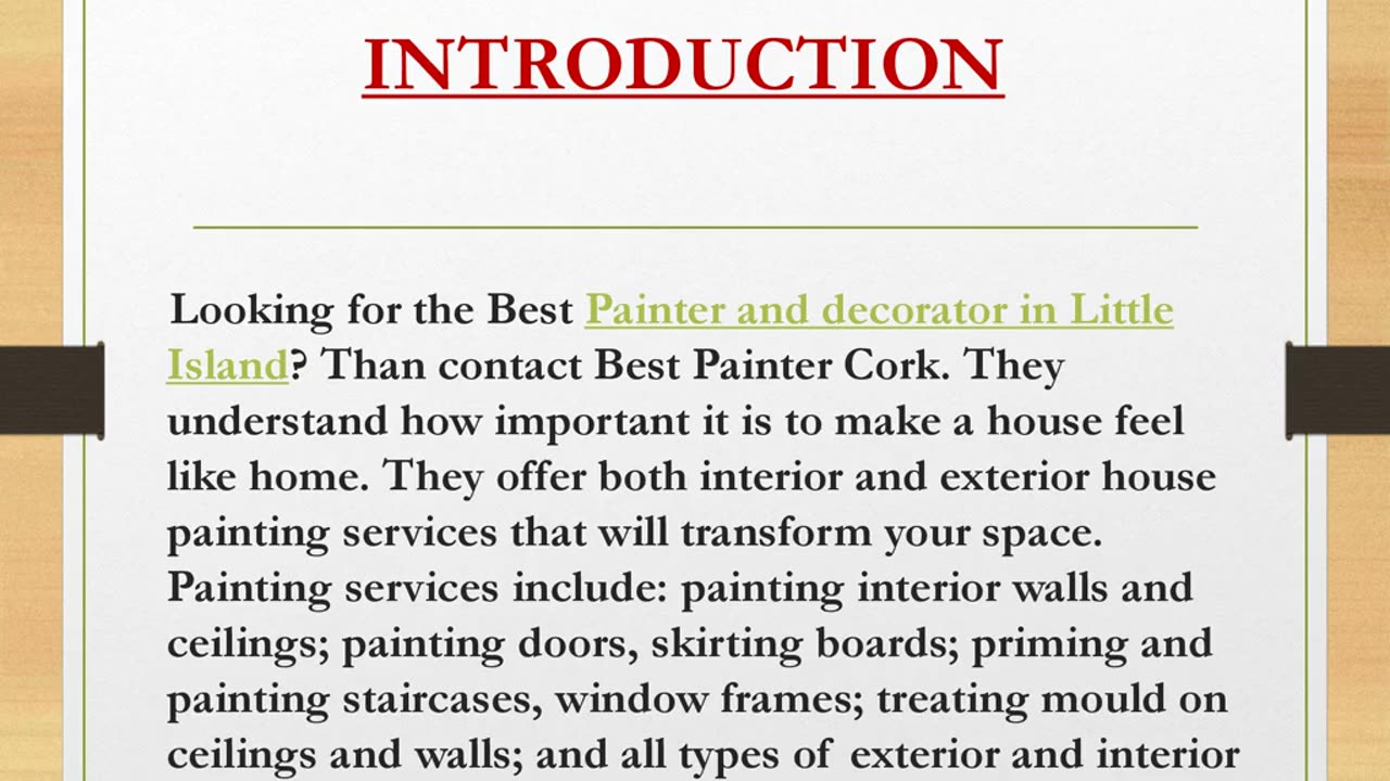 Best Painter and decorator in Little Island