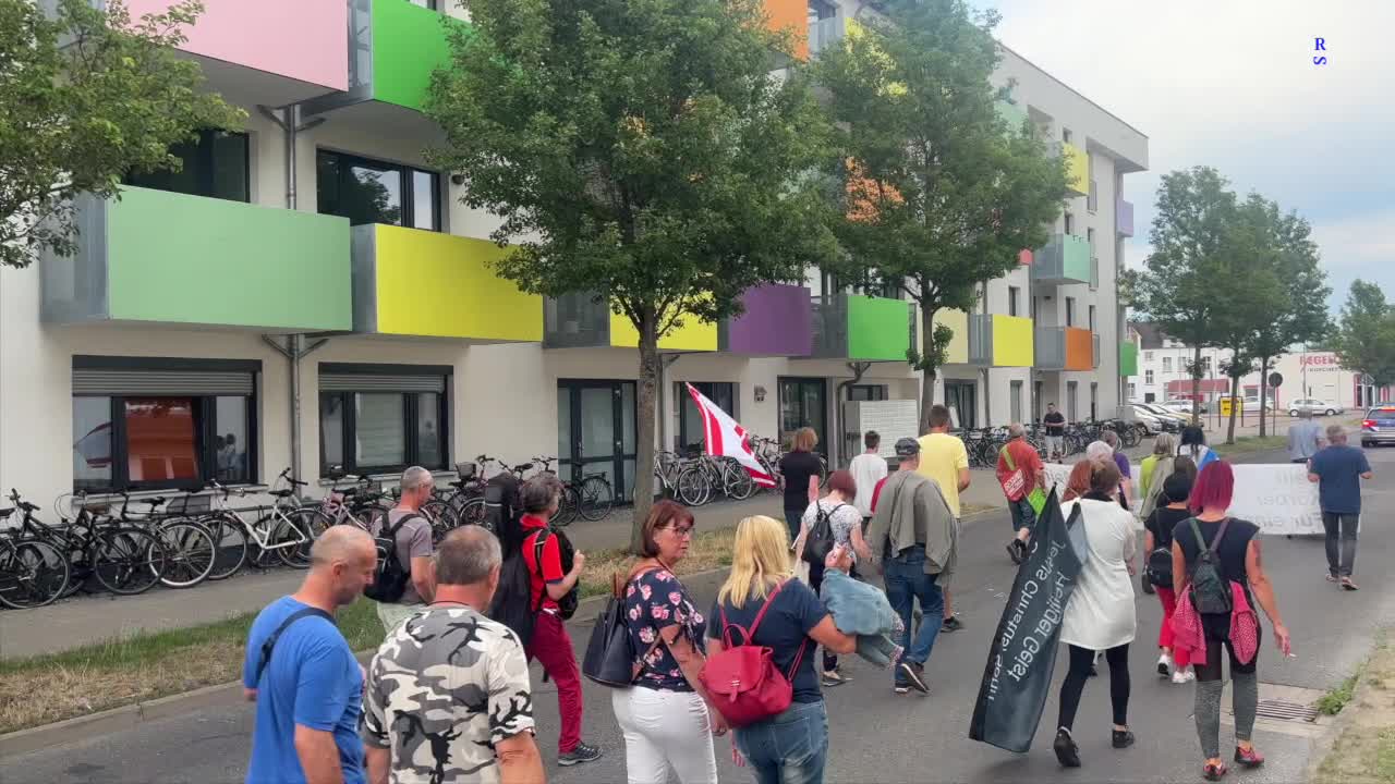 Greifswald - Der heutige Demonstrationszug 18-07-2022