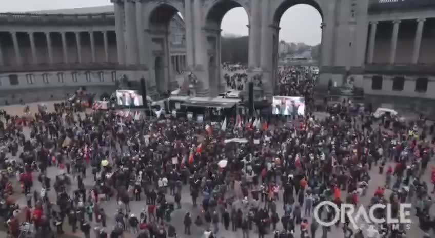 YESTERDAY: Brussels, largest protests in all of Europe's History
