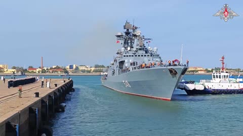 Russian and Chinese warships enter Qingdao port after completing joint patrol