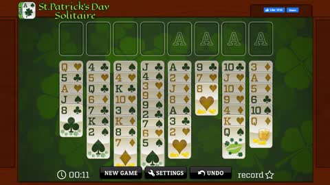 St. Patrick's Day Solitaire card games