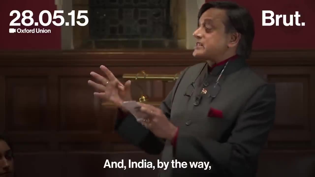 British anchor vs. Shashi Tharoor