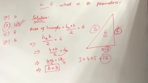 Finding Perimeters of a Triangle #math #mathematics #SAT #sat #gsat #sat question