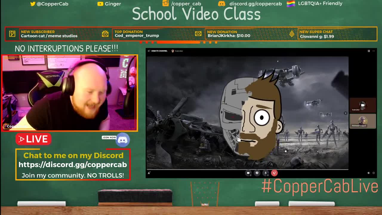 Coppercab vs the Clowns - LIVE Debate [Deleted Coppercab Stream]