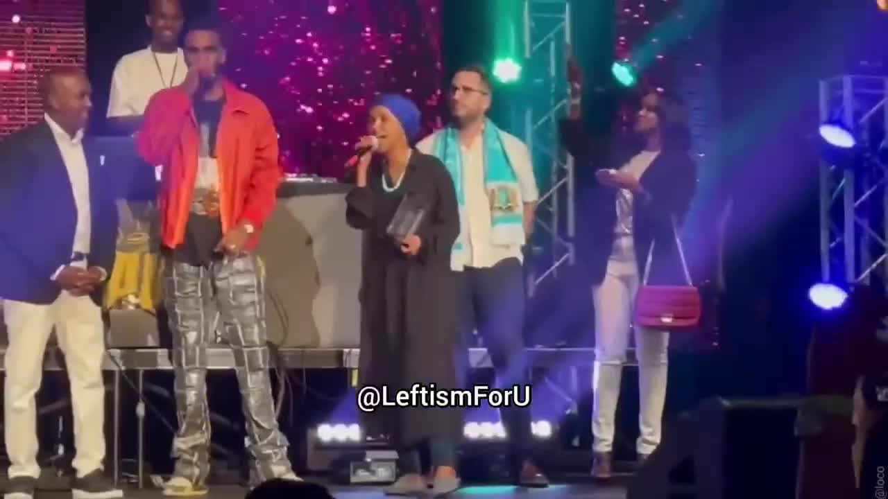 Rep. Ilhan Omar (D-Minnesota) gets booed onstage