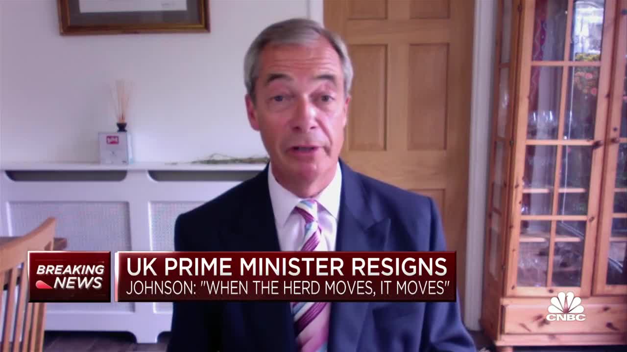Nigel Farage Explains Why Boris Johnson Resigned