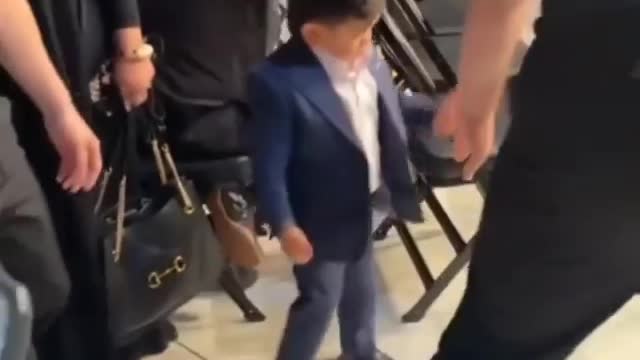 Cute baby fight