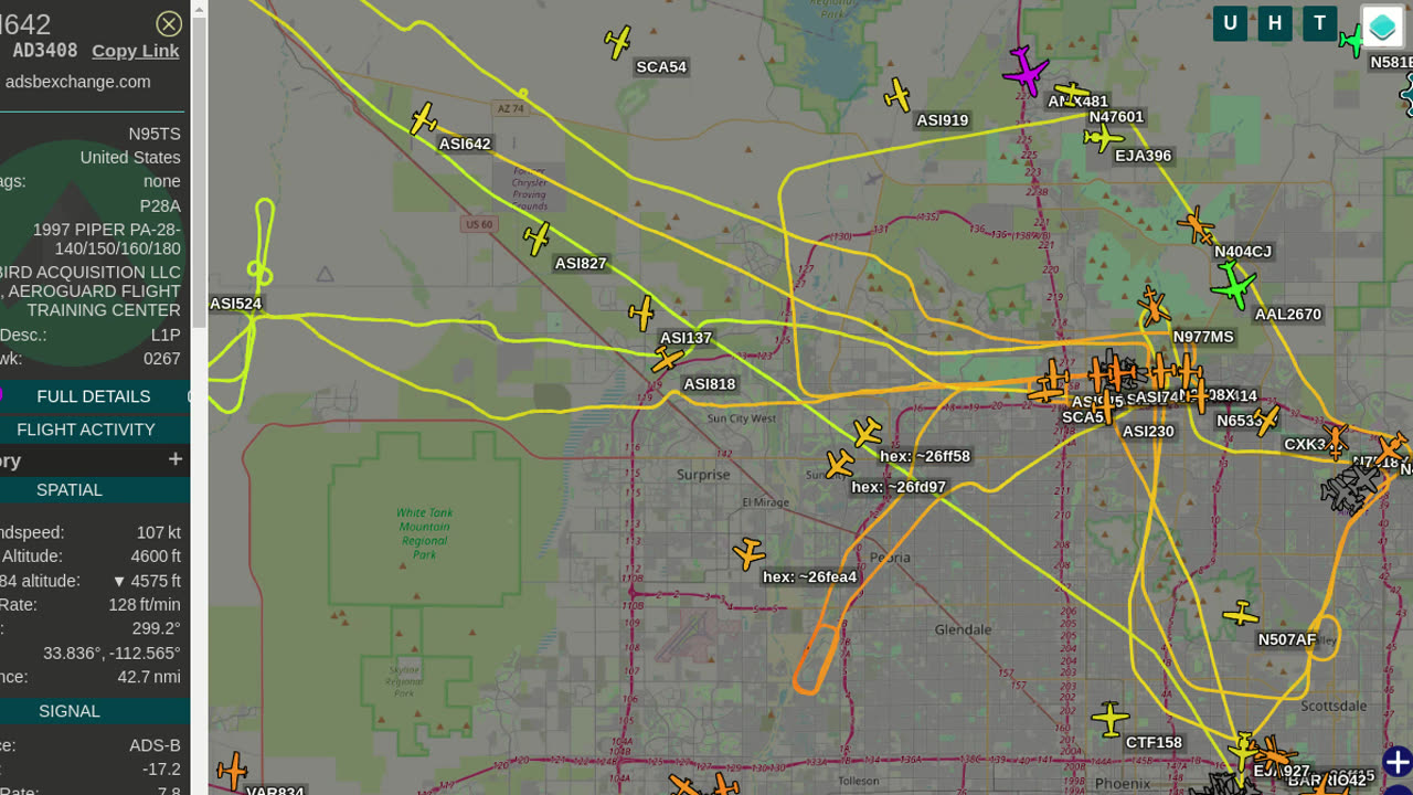 Bird Mafia AEROGUARD N416PA CHINA, N95TS, gang bangin Morristown AZ -