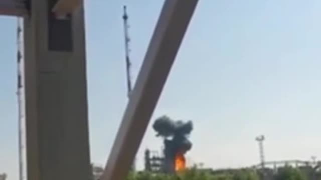 Oil refinery was on fire in the Rostov region