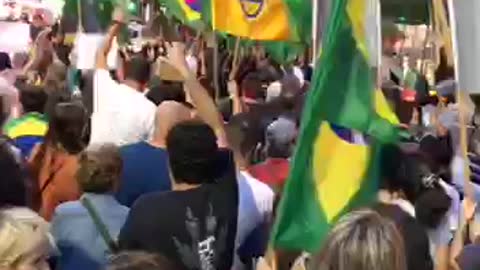 Marcha pela Liberdade contra o Passaporte Sanitário em São Paulo