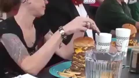 Impressive eating competition