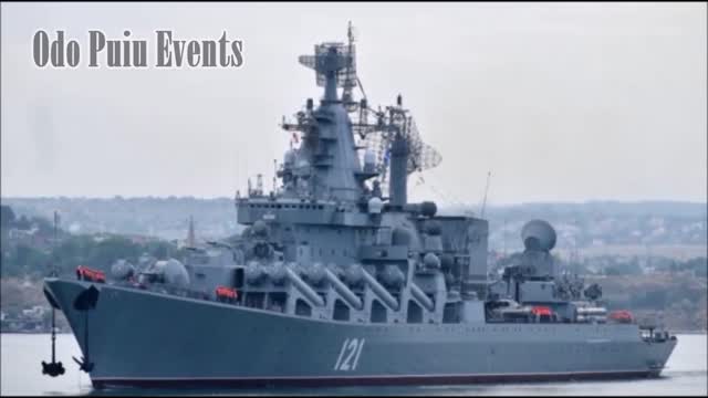 Ukraine Hit Russian Flagship Moskva Cruiser With Two Neptune Anti-Ship Missiles | Footage of Moskva