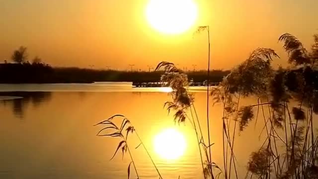 The river flows east