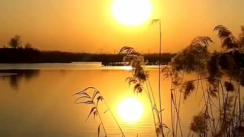 The river flows east