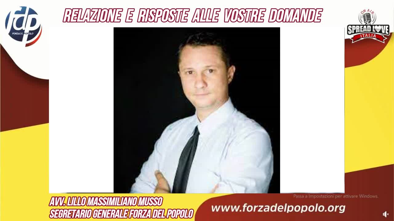 Relazione e risposte alle vostre domande a cura dell'avv. Lillo Massimilano Musso