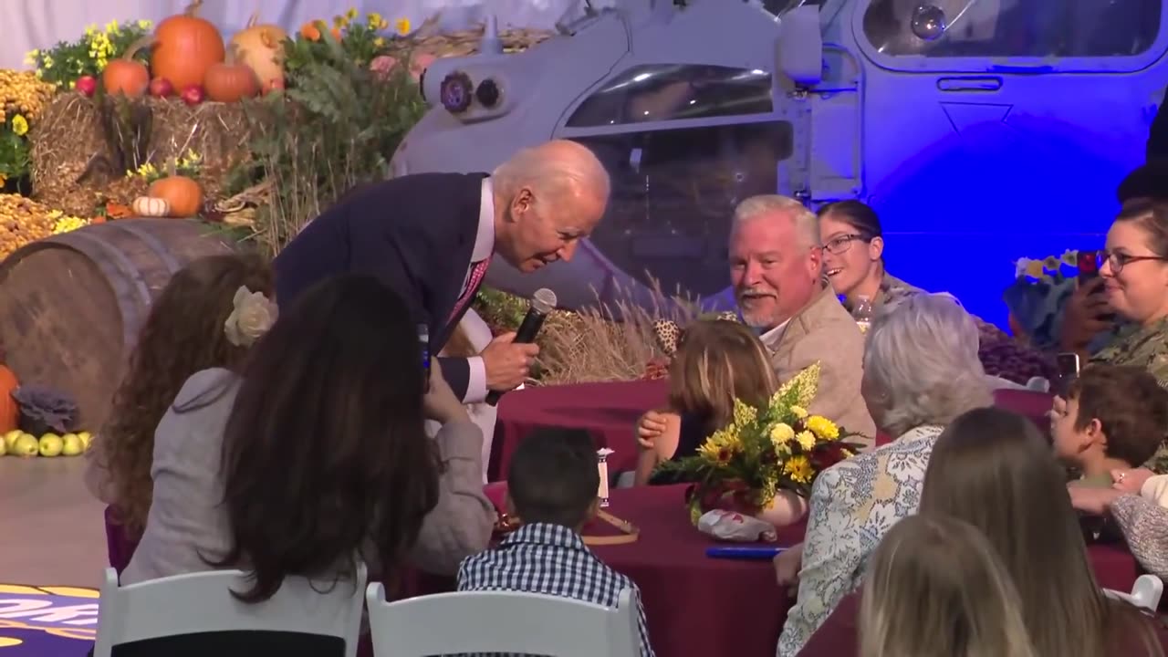 Biden Tells Little Girl He Loves Her Ears… wtf!?