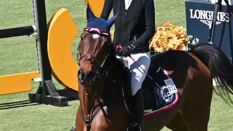 Appearance ceremony of horseback riding