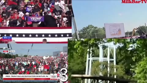 Butler, PA Assassination Attempt of POTUS Trump: Multiple Camera Angle Mega Synch of Vantage Points