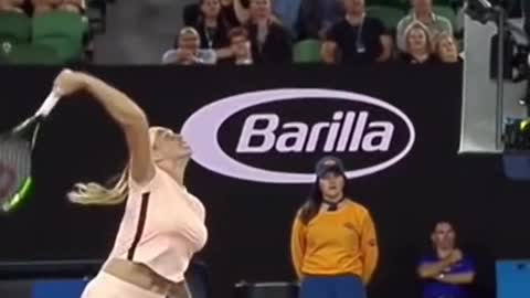 Shehittheballwithherracquetframe#tennis