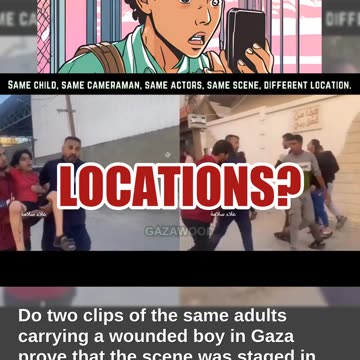 Fact Check: Two Clips Showing People Carrying Wounded Boy In Gaza Do NOT Prove Staged Events