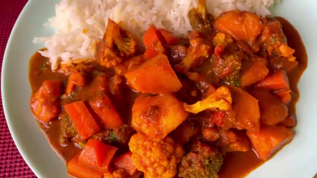 How to make simple mixed vegetable curry |vegan recipe