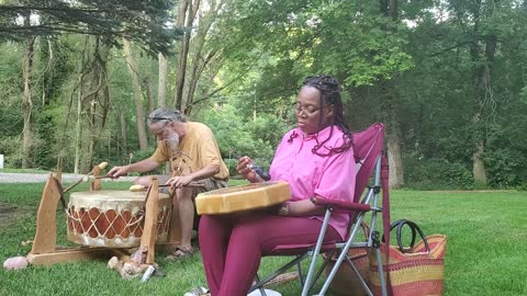 07-06-2022 Standing Buffalo and CeCe drumming