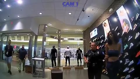 Shoplifter Forces Cops to Drag Her from the Mall