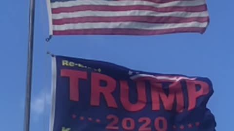 Trump Flag Slow Motion