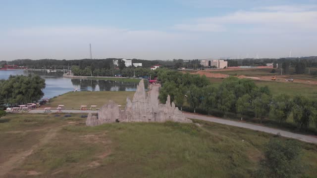 Wanghua Lake 望花湖, Fangcheng County 🇨🇳 (2018-09) {aerial}