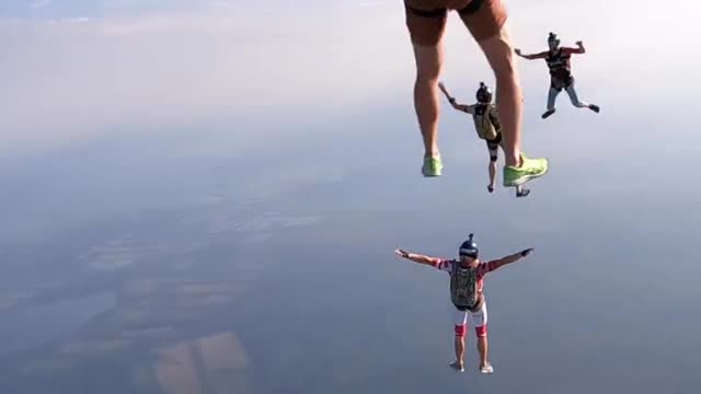 "The sky has no limits, my future has no limits" Extreme sports skydiving